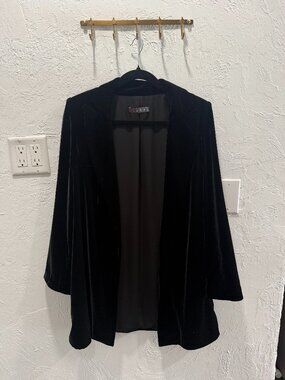 Vishal Black Velvet Jacket